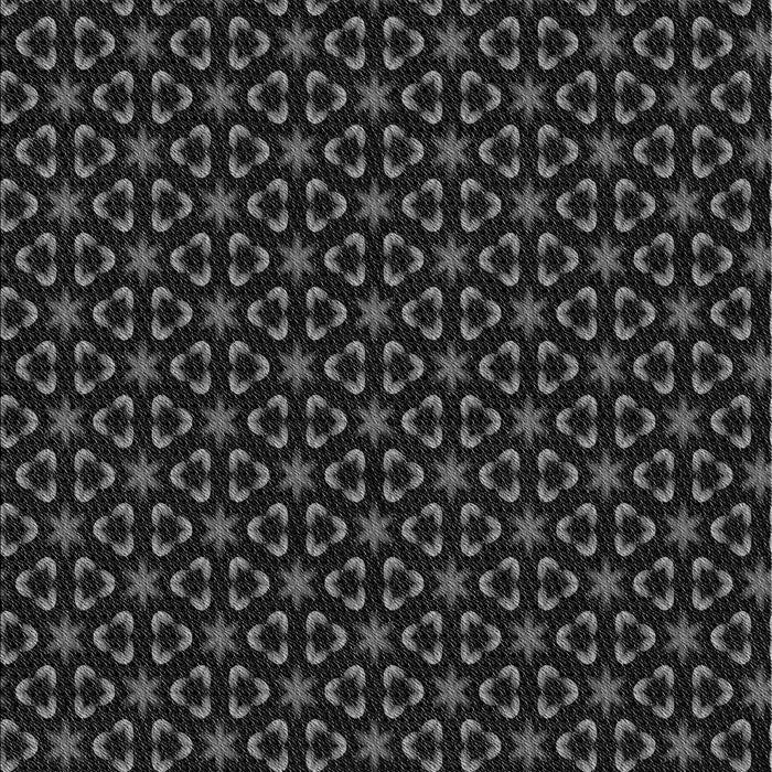 Patterned Black Rug, pat3046gry