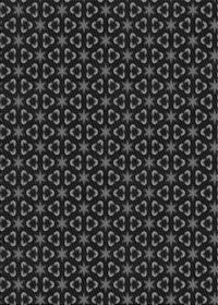 Machine Washable Transitional Black Rug, wshpat3046gry