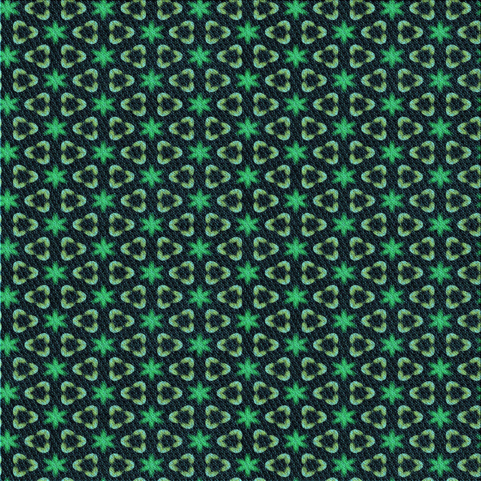 Round Patterned Deep Teal Green Rug, pat3046lblu