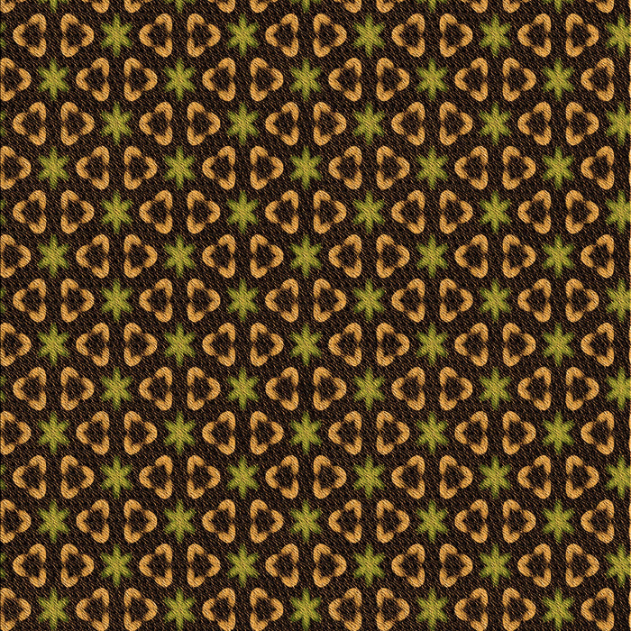 Patterned Black Brown Rug, pat3046org