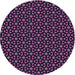 Square Machine Washable Transitional Orchid Purple Rug in a Living Room, wshpat3046pur