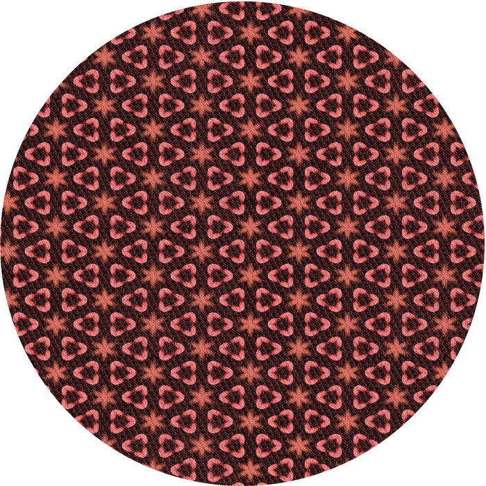 Square Patterned Red Rug, pat3046rd