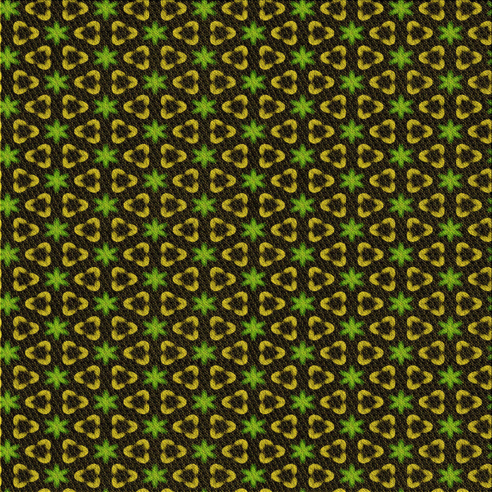 Round Patterned Dark Yellow Green Rug, pat3046yw