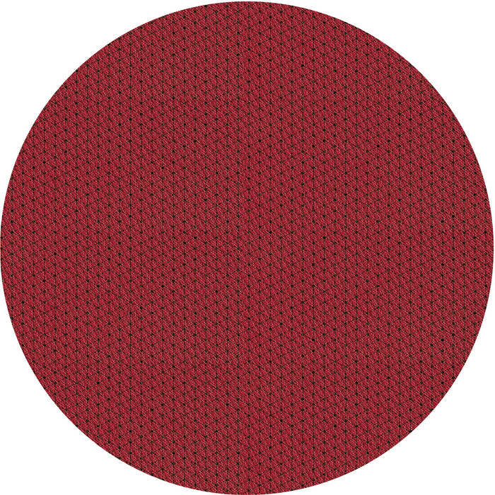 Square Patterned Cranberry Red Rug, pat3047org