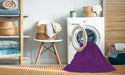 Machine Washable Transitional Purple Rug in a Washing Machine, wshpat3047pur