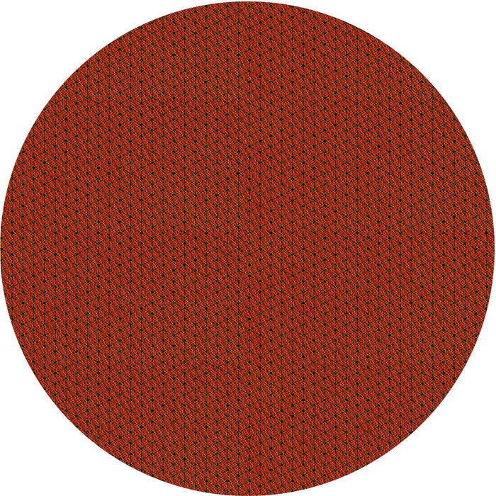 Square Patterned Mahogany Brown Rug, pat3047yw