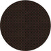 Square Patterned Black Rug, pat3048brn