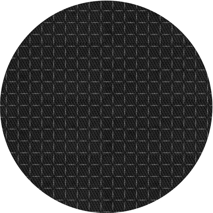 Square Machine Washable Transitional Black Rug in a Living Room, wshpat3048gry