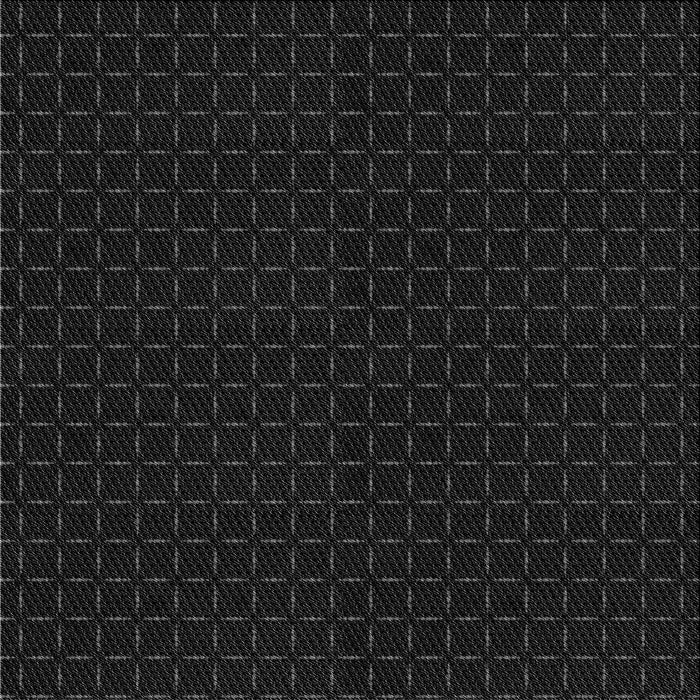 Round Patterned Black Rug, pat3048gry