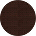 Square Patterned Black Brown Rug, pat3048org