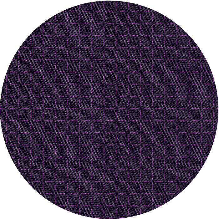 Square Patterned Black Rug, pat3048pur