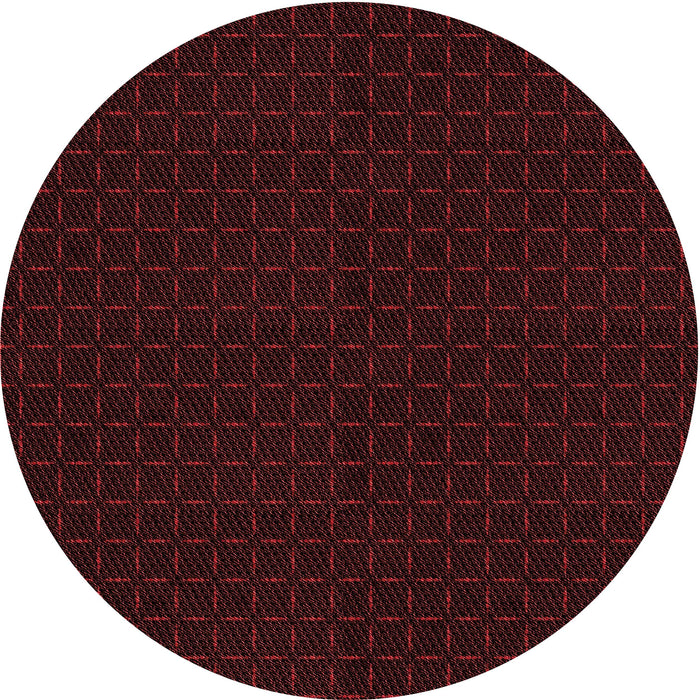 Square Patterned Cranberry Red Rug, pat3048rd