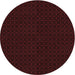 Square Patterned Cranberry Red Rug, pat3048rd