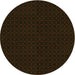 Square Patterned Black Brown Rug, pat3048yw