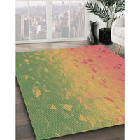 Patterned Red Novelty Rug, pat304