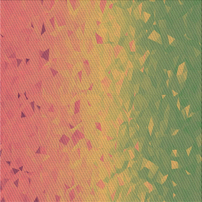 Square Patterned Red Novelty Rug, pat304