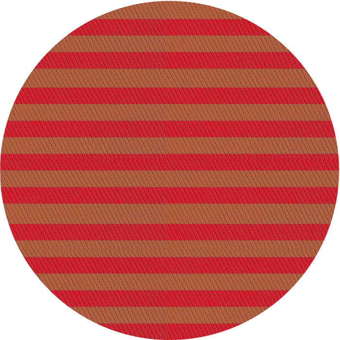 Square Patterned Orange Red Orange Rug, pat305rd