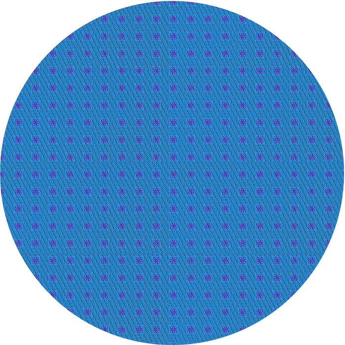 Square Patterned Blue Rug, pat3050lblu