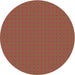 Square Patterned Fire Brick Red Rug, pat3050org