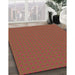 Machine Washable Transitional Fire Brick Red Rug in a Family Room, wshpat3050org