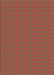 Patterned Fire Brick Red Rug, pat3050org