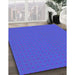 Machine Washable Transitional Blue Rug in a Family Room, wshpat3050pur