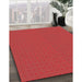 Machine Washable Transitional Red Rug in a Family Room, wshpat3050rd