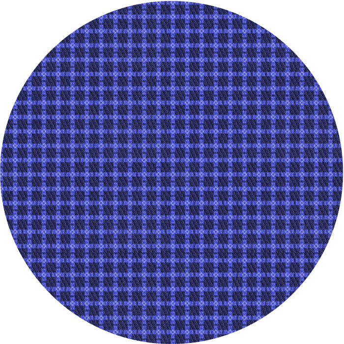 Square Patterned Denim Dark Blue Rug, pat3051blu