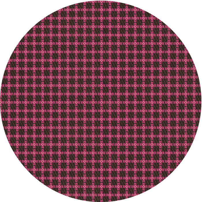 Square Patterned Chestnut Brown Rug, pat3051brn