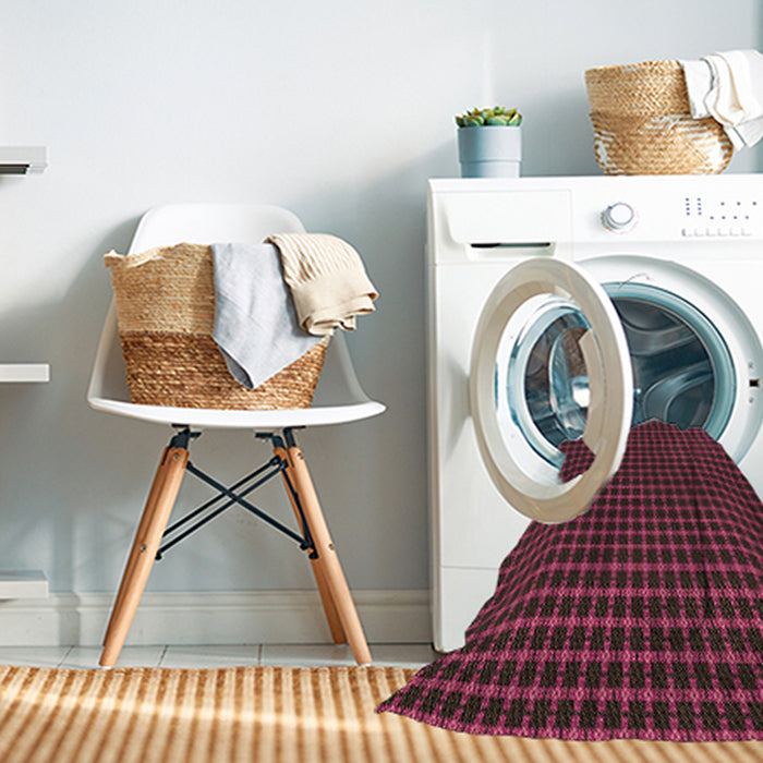 Machine Washable Transitional Chestnut Brown Rug in a Washing Machine, wshpat3051brn