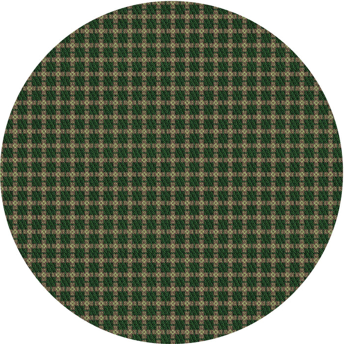 Square Patterned Fern Green Rug, pat3051grn