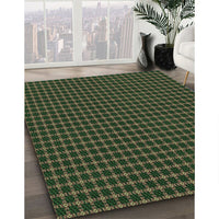 Patterned Fern Green Rug, pat3051grn