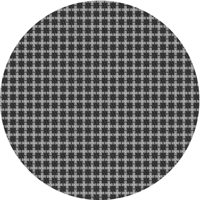 Square Patterned Gunmetal Gray Rug, pat3051gry