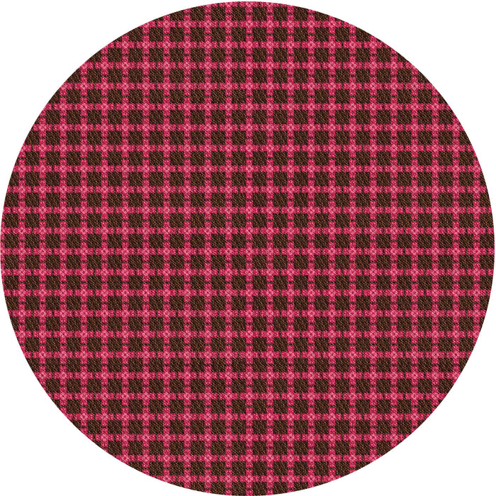 Square Patterned Crimson Red Rug, pat3051org