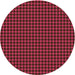 Square Patterned Crimson Red Rug, pat3051org