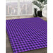 Machine Washable Transitional Bright Purple Rug in a Family Room, wshpat3051pur