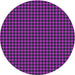 Sideview of Patterned Dark Violet Purple Novelty Rug, pat3051