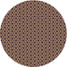 Square Machine Washable Transitional Peru Brown Rug in a Living Room, wshpat3053brn