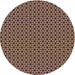 Square Patterned Peru Brown Rug, pat3053brn