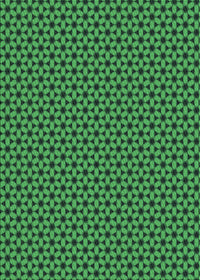Machine Washable Transitional Deep Emerald Green Rug, wshpat3053grn