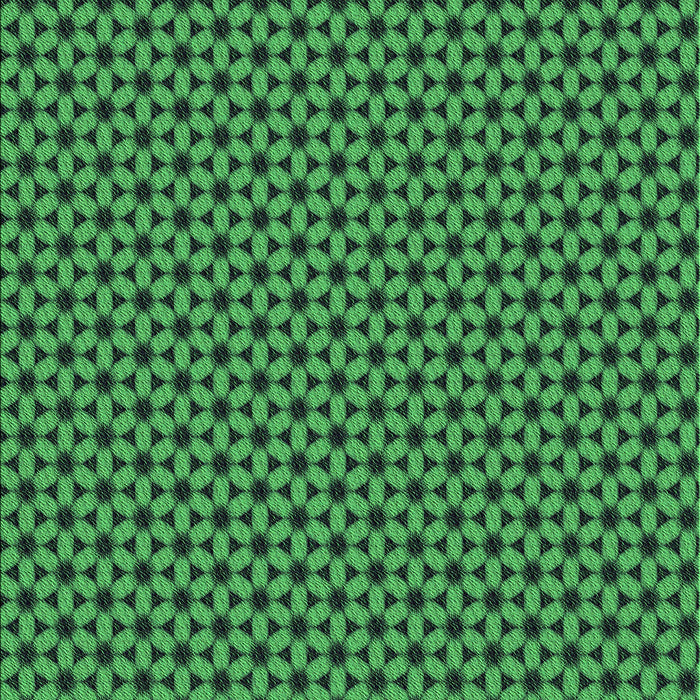 Patterned Deep Emerald Green Rug, pat3053grn