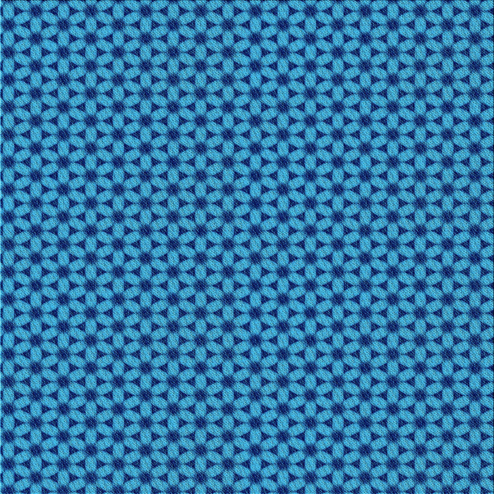 Round Patterned Blueberry Blue Rug, pat3053lblu