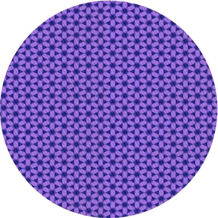 Square Machine Washable Transitional Purple Daffodil Purple Rug in a Living Room, wshpat3053pur