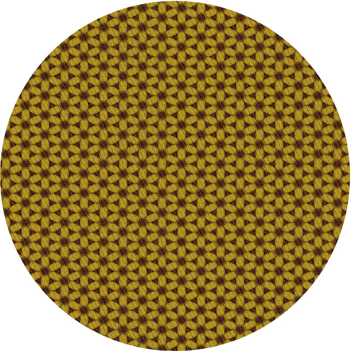 Square Patterned Dark Bronze Brown Rug, pat3053yw