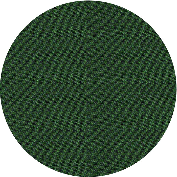 Square Machine Washable Transitional Dark Forest Green Rug in a Living Room, wshpat3054grn