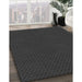 Machine Washable Transitional Charcoal Black Rug in a Family Room, wshpat3054gry