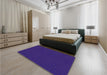 Patterned Amethyst Purple Rug in a Bedroom, pat3054pur