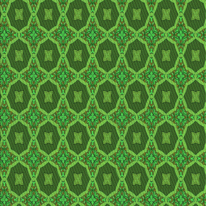 Patterned Green Rug, pat3055grn