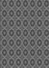 Machine Washable Transitional Gunmetal Gray Rug, wshpat3055gry