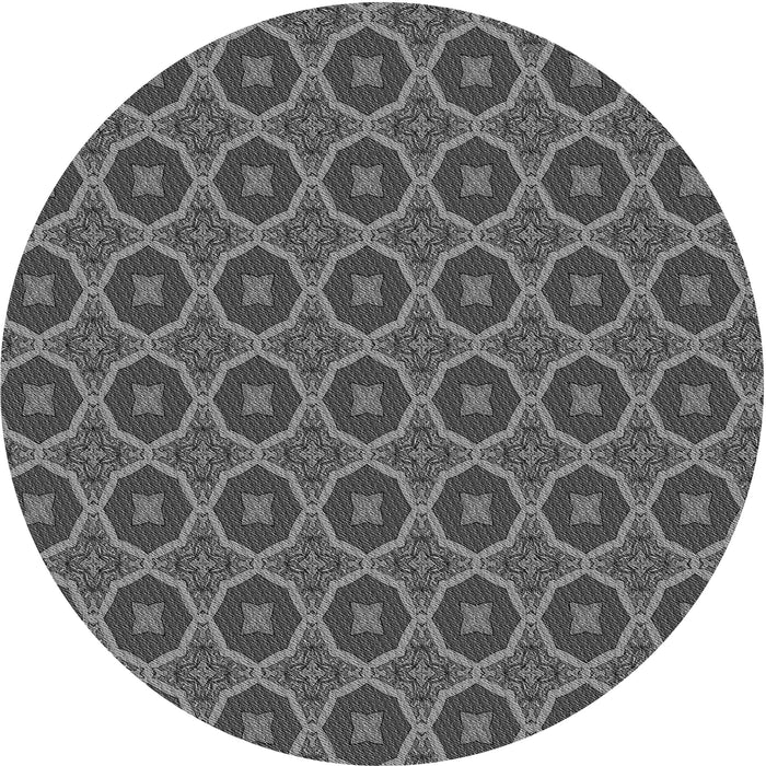 Square Machine Washable Transitional Gunmetal Gray Rug in a Living Room, wshpat3055gry